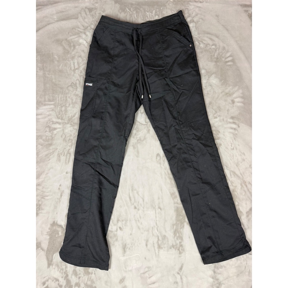Greys Anatomy by Barco Black Scrub Pants Small Drawstring Cargo Pockets RN50681